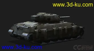 3D打印模型美国_T-14重型坦克的图片