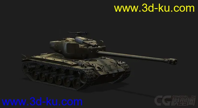 美国_T26_E4_SuperPershing超级潘兴中型坦克模型的图片1