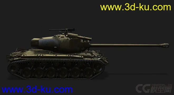美国_T26_E4_SuperPershing超级潘兴中型坦克模型的图片2