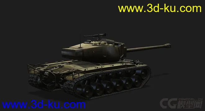 美国_T26_E4_SuperPershing超级潘兴中型坦克模型的图片3