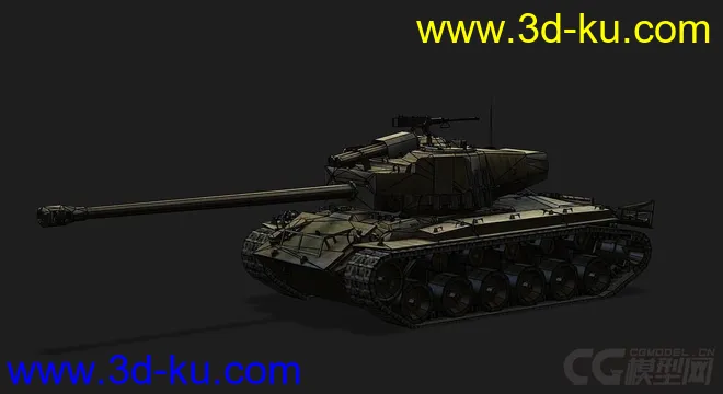 美国_T26_E4_SuperPershing超级潘兴中型坦克模型的图片5
