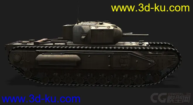 英国_Churchill_I邱吉尔坦克模型的图片2