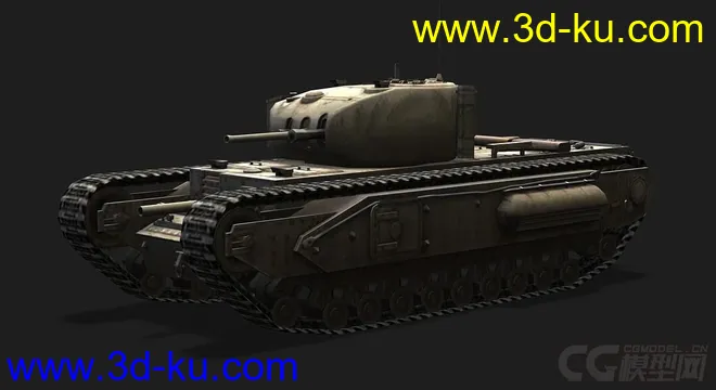 英国_Churchill_I邱吉尔坦克模型的图片4
