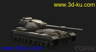 3D打印模型英国_FV215b重型坦克的图片