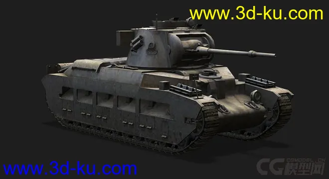 英国_Matilda玛蒂尔达步兵坦克模型的图片1