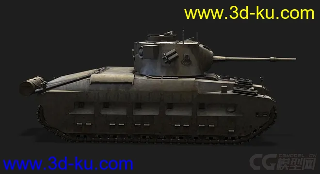 英国_Matilda玛蒂尔达步兵坦克模型的图片2
