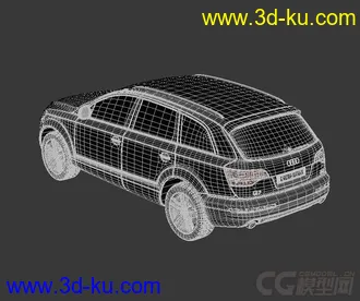 3D打印模型奥迪Q7汽车，精细的奥迪越野车，高档小车，精品小车。的图片