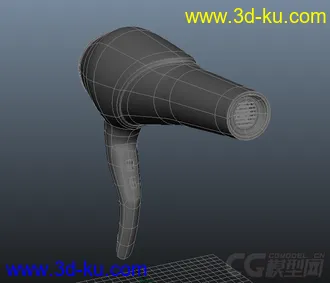 3D打印模型电吹风的图片