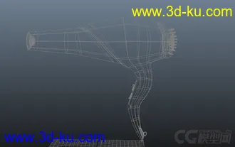 3D打印模型电吹风的图片