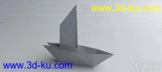 3D打印模型折纸-船的图片