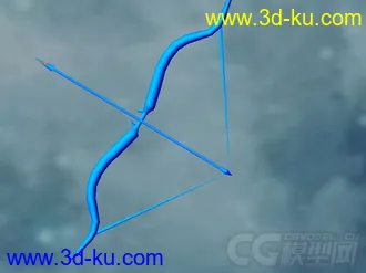 3D打印模型弓和箭的图片