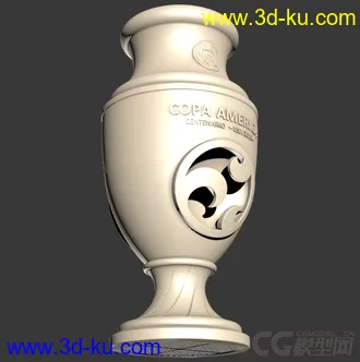 3D打印模型美洲杯  copa america 足球奖杯 冠军杯的图片