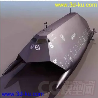 3D打印模型海影隐身舰的图片