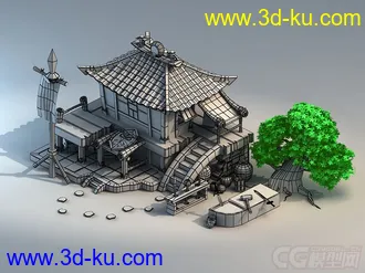 3D打印模型Q版！铁匠铺！的图片