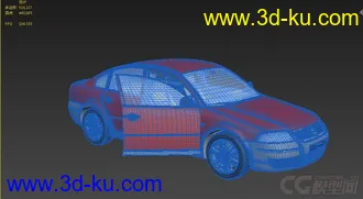 3D打印模型大众小轿车 可做出租车使用的图片