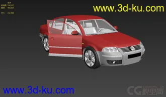 3D打印模型大众小轿车 可做出租车使用的图片