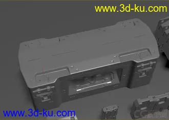 3D打印模型25个科幻风格的箱子的图片