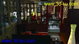 3D打印模型北京四合院室内场景！的图片