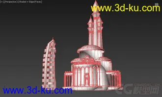 3D打印模型科幻城市之未来城市，科幻城堡的图片