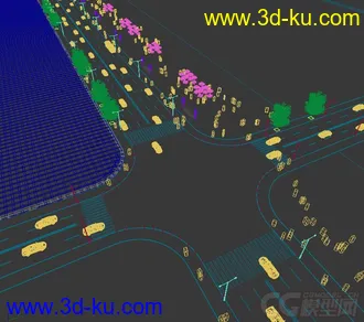 3D打印模型城市街道场景部件的图片