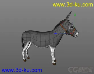 毛驴 c4d模型的图片