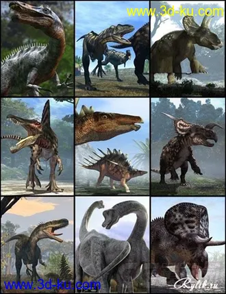 3D打印模型免费高清带绑定贴图的棘龙,Spinosaurus,帆棘龙,棘背龙恐龙,恐龙的图片