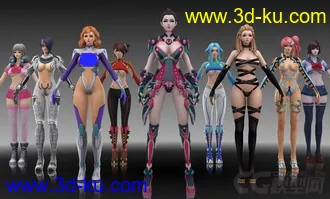 3D打印模型高品质美女合集的图片