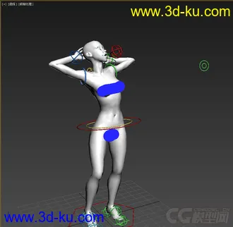 3D打印模型女人体，带绑定动画的图片