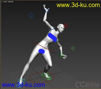 3D打印模型女人体，带绑定动画的图片