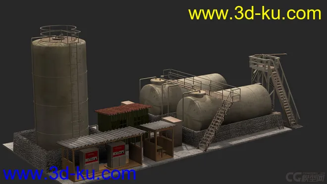 工厂单个建筑模型的图片1