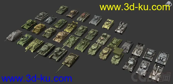 二战38个主站坦克模型的图片2
