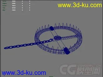 3D打印模型捕兽夹的图片