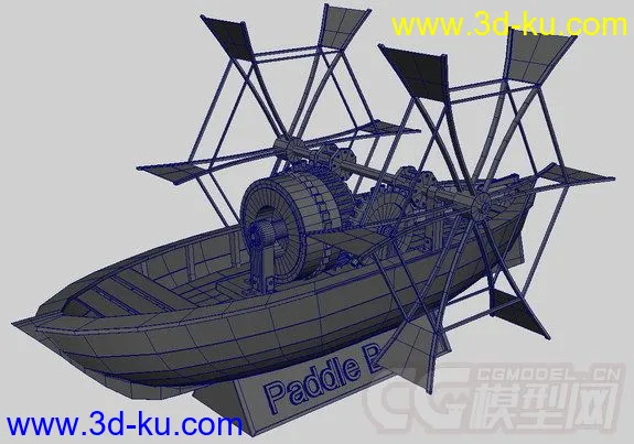水车船，船模型的图片1
