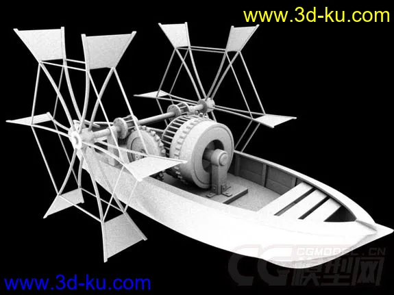 水车船，船模型的图片7