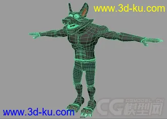 3D打印模型Q版狼人，低模免费的图片