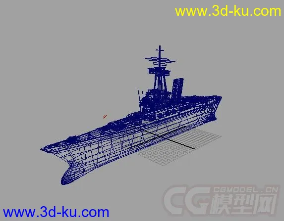 军舰，白模模型的图片4