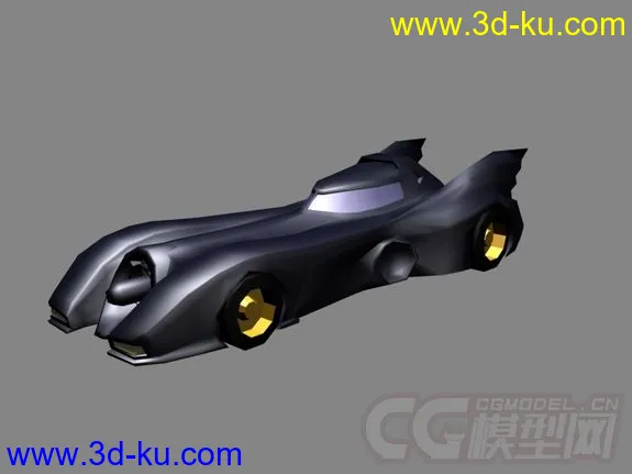 蝙蝠车，低模模型的图片2