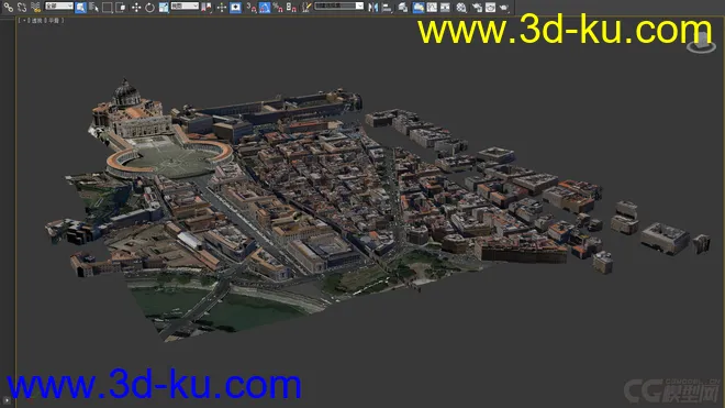 梵蒂冈 谷歌地球片区建筑模型的图片1
