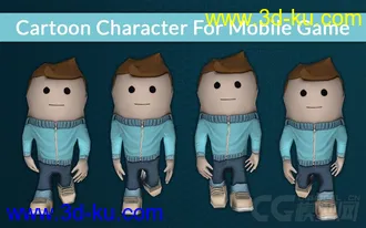 unity3d 游戏模型 Cartoon Character For Mobile Game 卡通人物手机版的图片