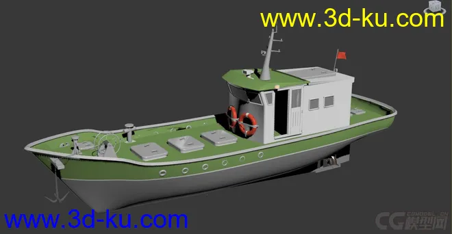 16m渔船 捕捞船 水产渔业船只  原创模型的图片1
