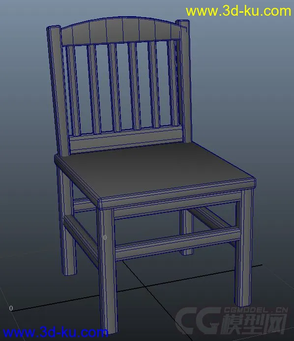 一把简单的椅子，赚积分模型的图片2