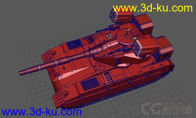 梅卡瓦/红狼坦克，新萌作品，请大神指点模型的图片3