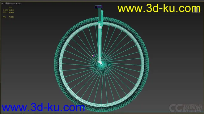 练习文件_自行车车轮_碟刹模型的图片1