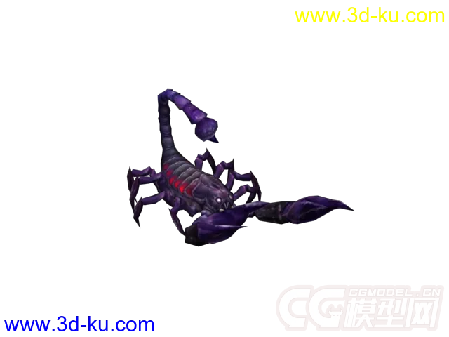 大钳子动物形态蝎子一枚带绑定模型的图片3