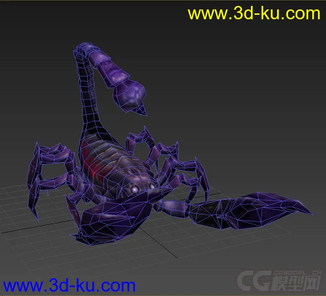 大钳子动物形态蝎子一枚带绑定模型的图片5