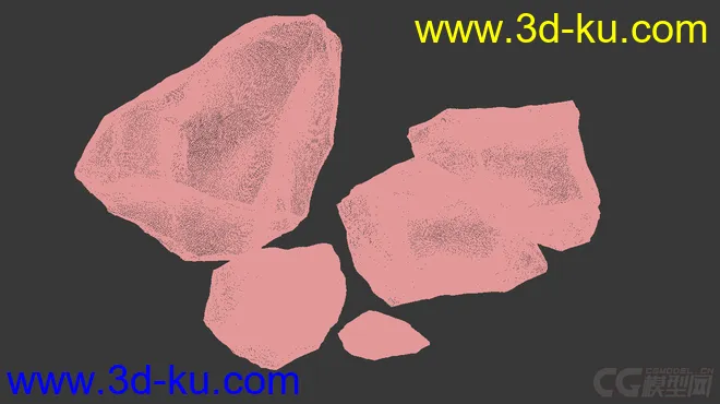 苔藓石头  免费模型的图片4