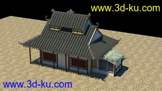 3D打印模型东方古建筑的图片