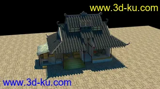 3D打印模型东方古建筑的图片