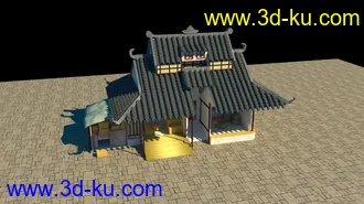 3D打印模型东方古建筑的图片