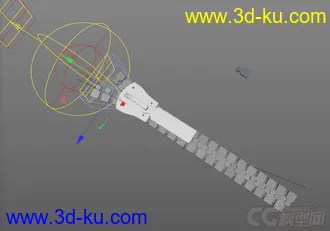 3D打印模型拉链C4D源文件  zipper  可开合 可做动画的图片